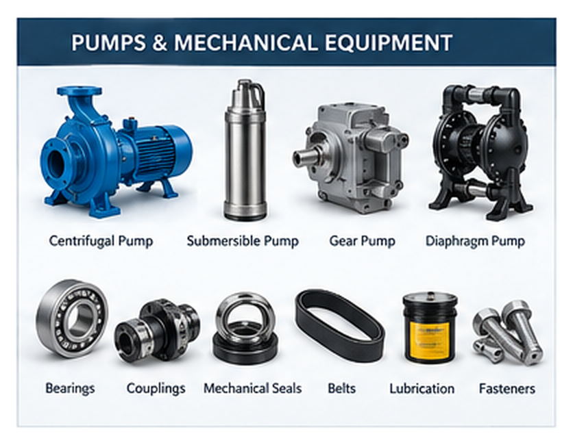 Pumps and mechanical equipment reference image