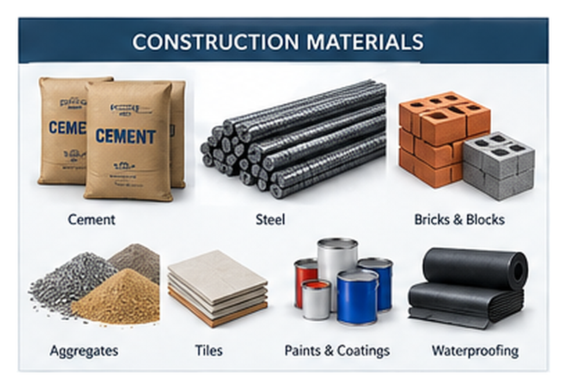 Construction materials reference image